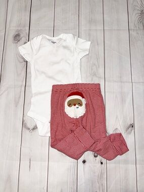 Baby Santa Christmas Outfit - Size 9 months